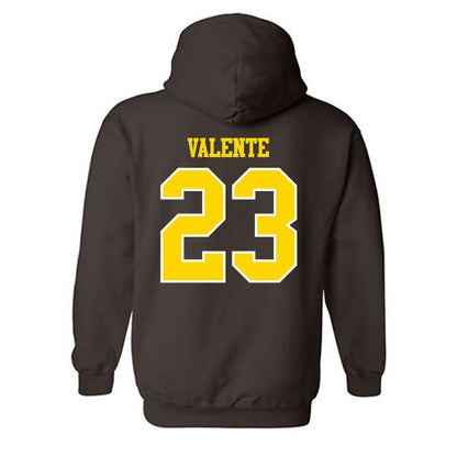 Western Michigan - NCAA Men's Ice Hockey : Liam Valente - Classic Shersey Hooded Sweatshirt-1