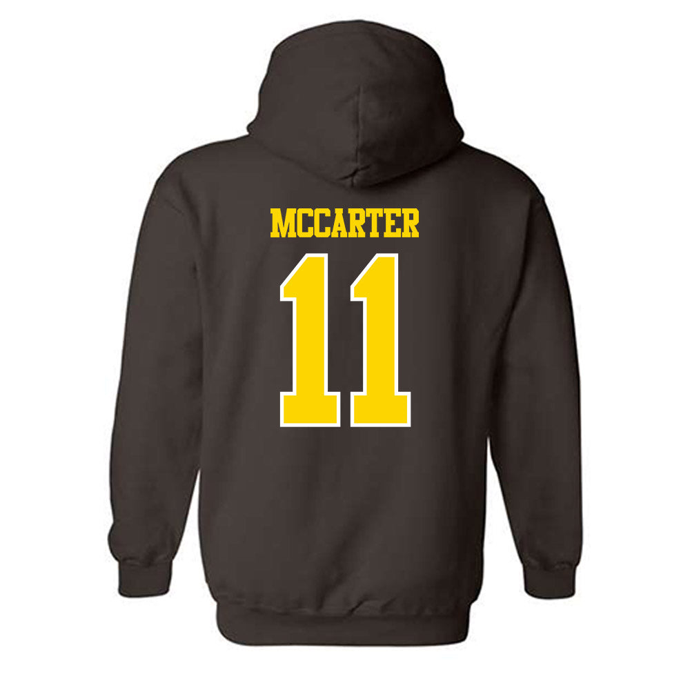 Western Michigan - NCAA Football : Jermar McCarter - Classic Shersey Hooded Sweatshirt-1