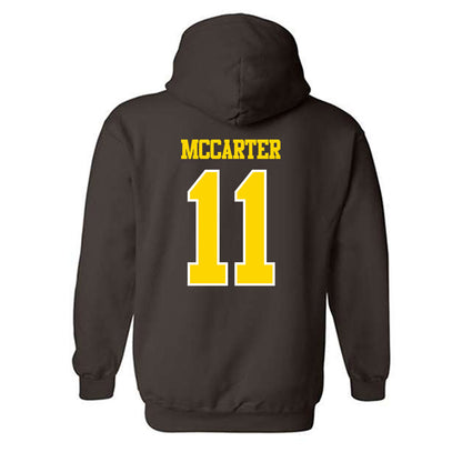 Western Michigan - NCAA Football : Jermar McCarter - Classic Shersey Hooded Sweatshirt-1