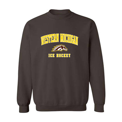 Western Michigan - NCAA Men's Ice Hockey : Zaccharya Wisdom - Classic Shersey Crewneck Sweatshirt-0