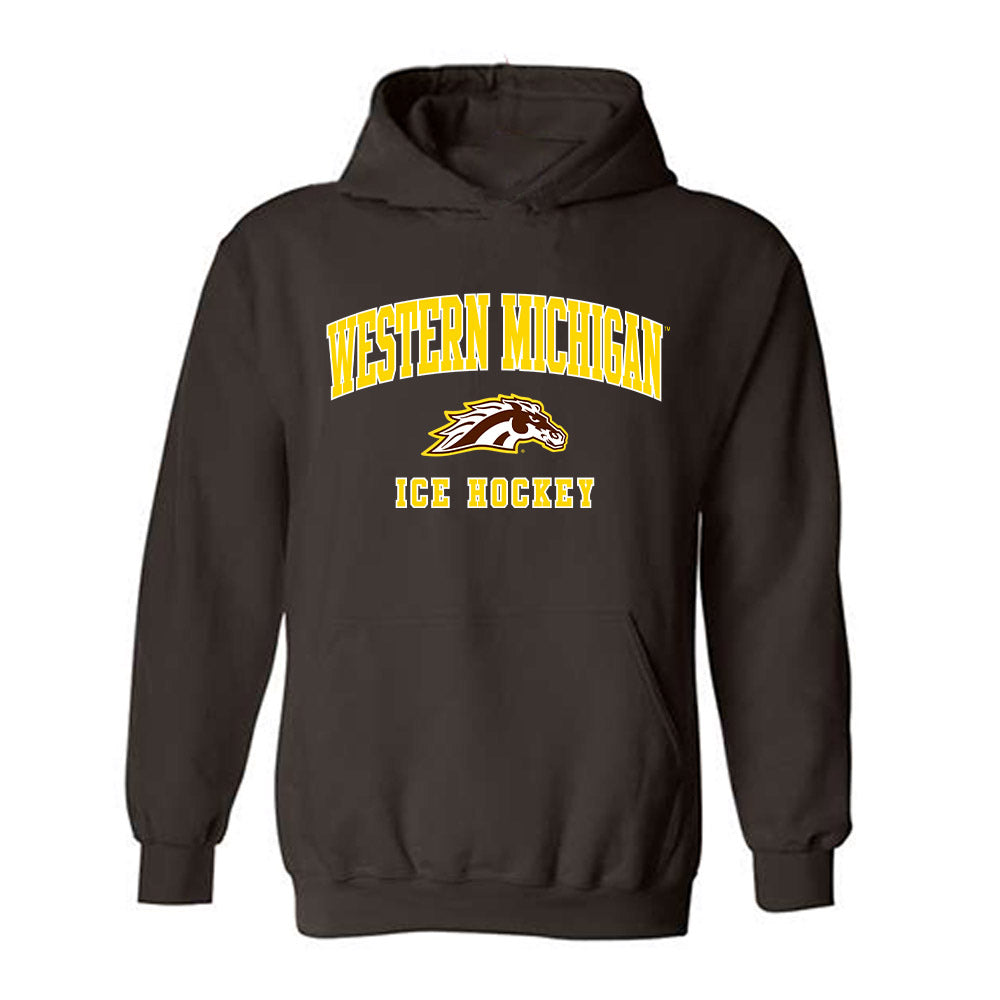Western Michigan - NCAA Men's Ice Hockey : Jamison Sluys - Classic Shersey Hooded Sweatshirt-0