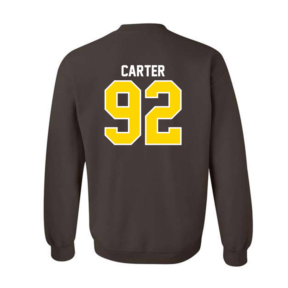 Western Michigan - NCAA Football : Gian Carter - Classic Shersey Crewneck Sweatshirt-1