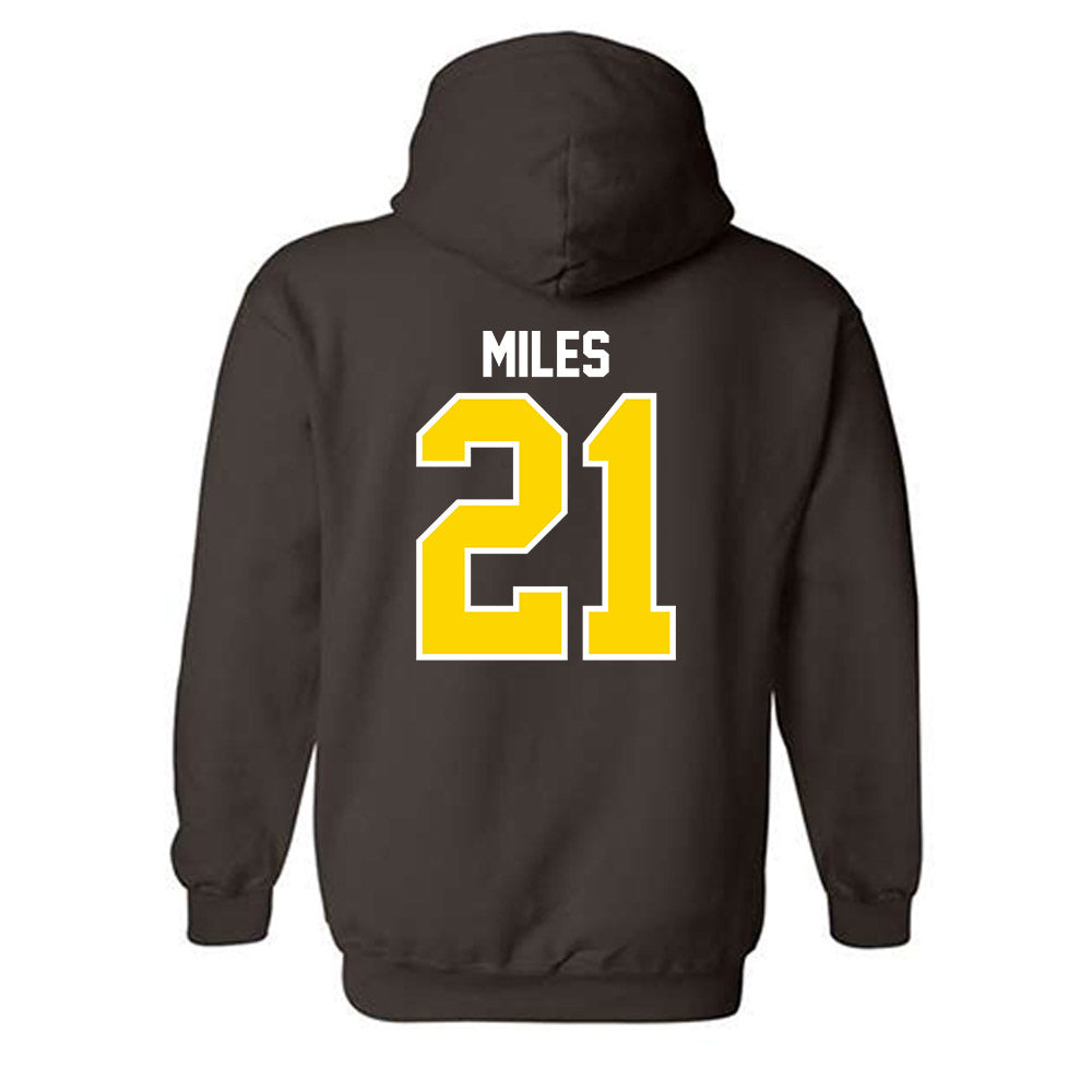 Western Michigan - NCAA Football : CJ Miles - Classic Shersey Hooded Sweatshirt-1