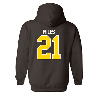 Western Michigan - NCAA Football : CJ Miles - Classic Shersey Hooded Sweatshirt-1