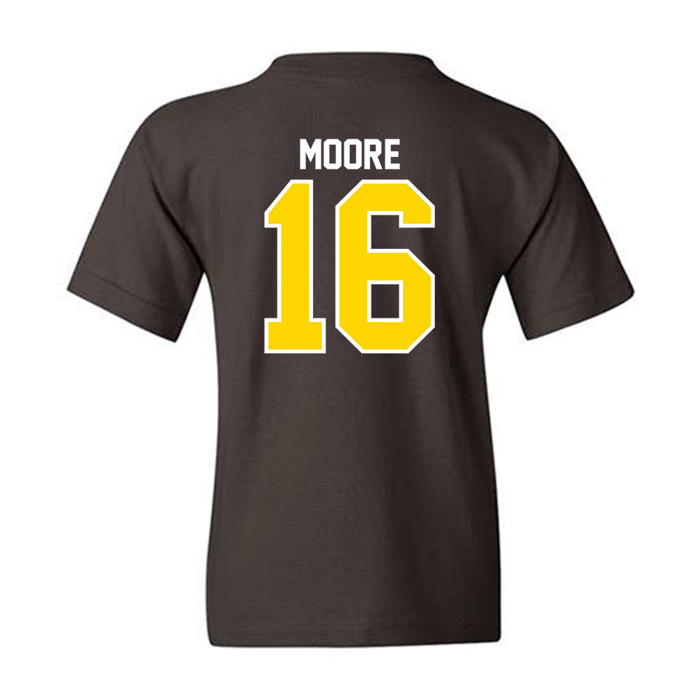 Western Michigan - NCAA Football : Brodon Moore - Classic Shersey Youth T-Shirt-1
