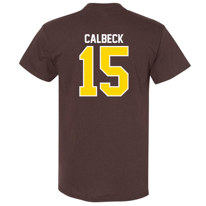 Western Michigan - NCAA Men's Ice Hockey : Alex Calbeck - Classic Shersey T-Shirt-1