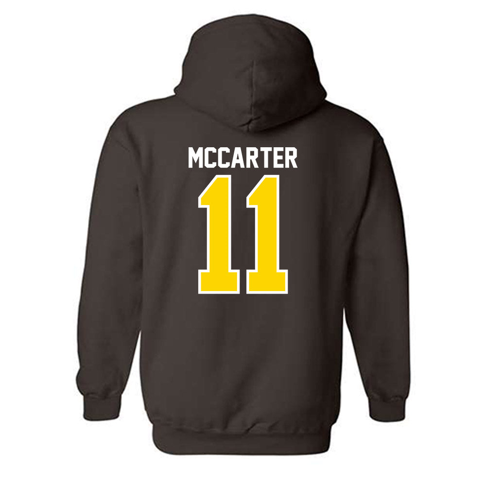 Western Michigan - NCAA Football : Jermar McCarter - Classic Shersey Hooded Sweatshirt-1