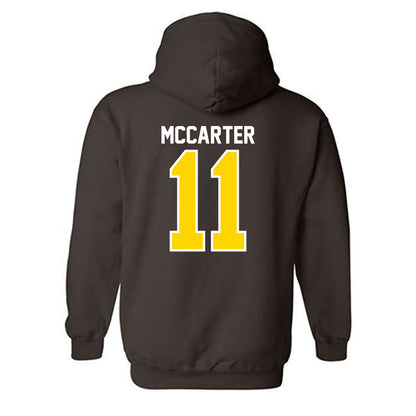 Western Michigan - NCAA Football : Jermar McCarter - Classic Shersey Hooded Sweatshirt-1