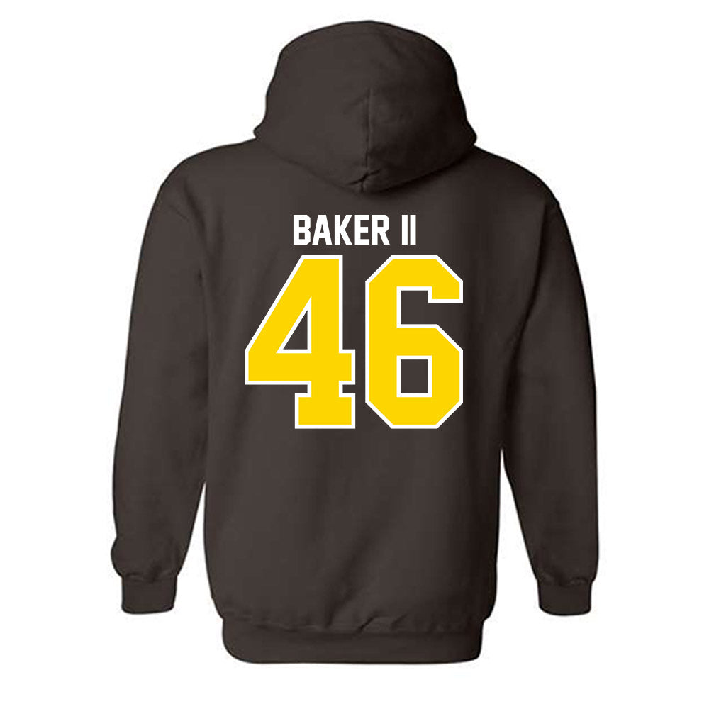 Western Michigan - NCAA Football : Max Baker II - Classic Shersey Hooded Sweatshirt-1