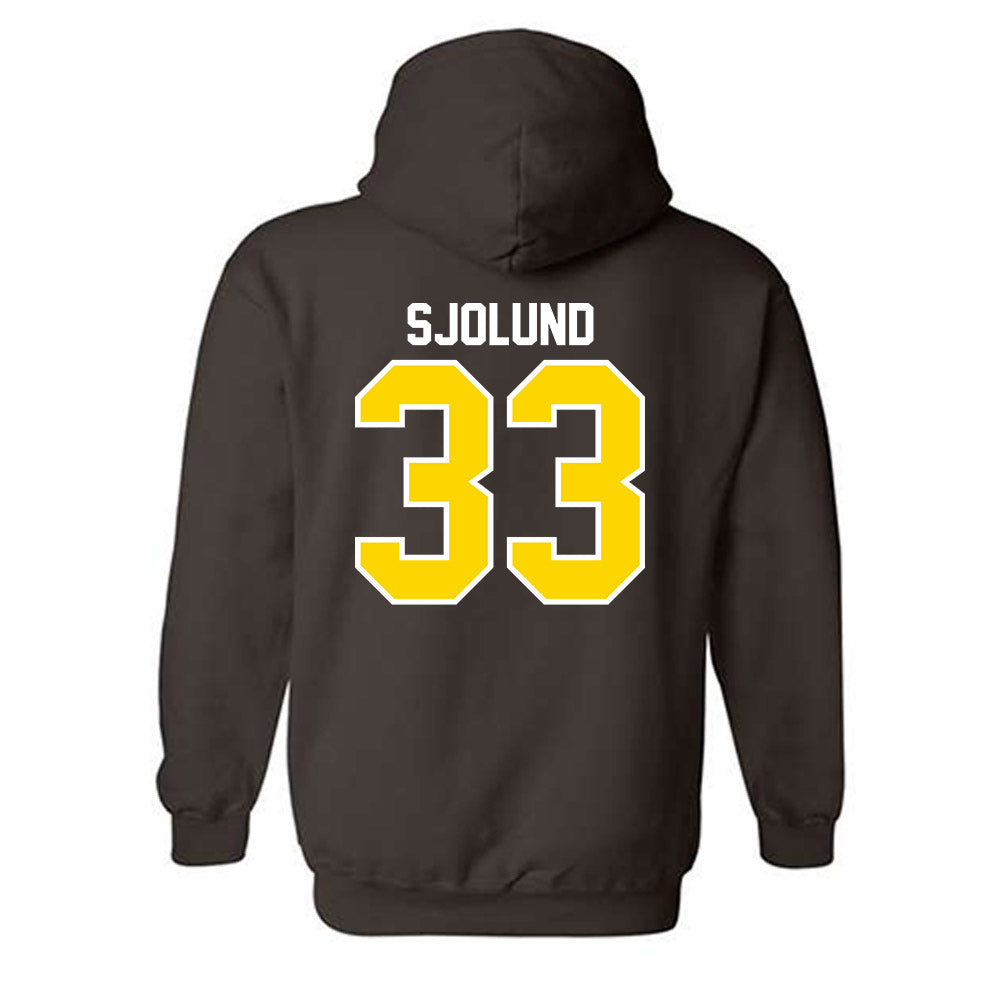 Western Michigan - NCAA Men's Ice Hockey : Samuel Sjolund - Classic Shersey Hooded Sweatshirt-1