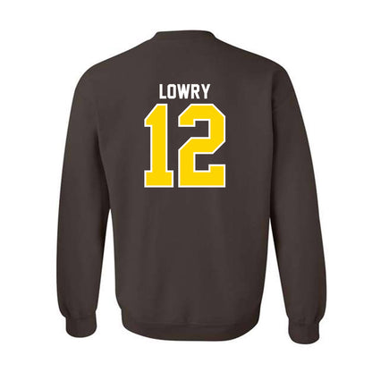 Western Michigan - NCAA Football : Broc Lowry - Classic Shersey Crewneck Sweatshirt-1