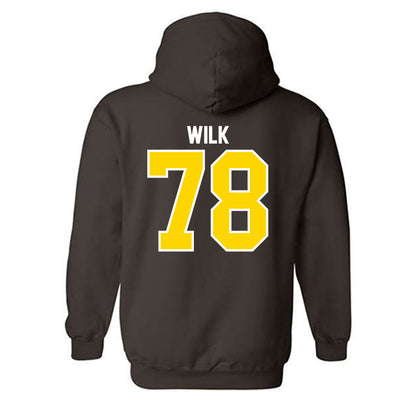 Western Michigan - NCAA Football : Jacob Wilk - Classic Shersey Hooded Sweatshirt-1