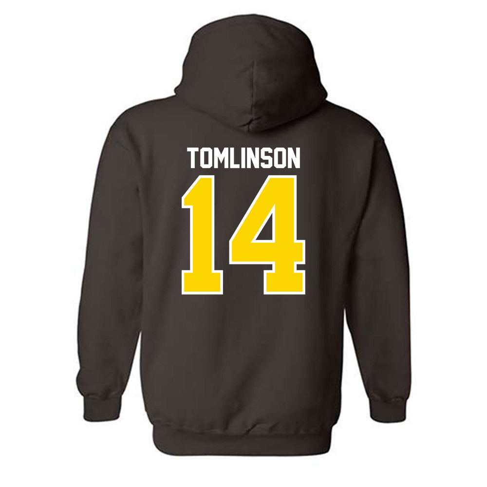 Western Michigan - NCAA Baseball : Ty Tomlinson - Classic Shersey Hooded Sweatshirt-1