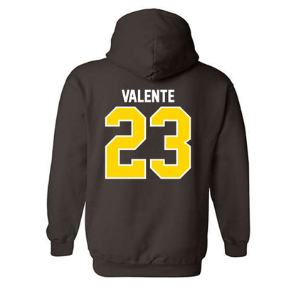 Western Michigan - NCAA Men's Ice Hockey : Liam Valente - Classic Shersey Hooded Sweatshirt-1