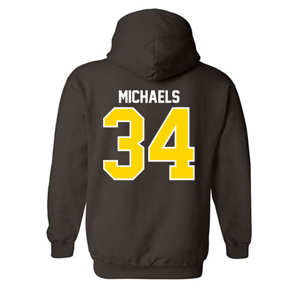 Western Michigan - NCAA Men's Ice Hockey : Owen Michaels - Classic Shersey Hooded Sweatshirt-1