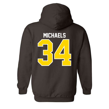 Western Michigan - NCAA Men's Ice Hockey : Owen Michaels - Classic Shersey Hooded Sweatshirt-1