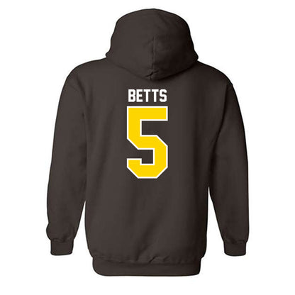 Western Michigan - NCAA Football : Justyce Betts - Classic Shersey Hooded Sweatshirt-1