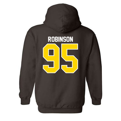 Western Michigan - NCAA Football : DeShawn Robinson - Classic Shersey Hooded Sweatshirt-1