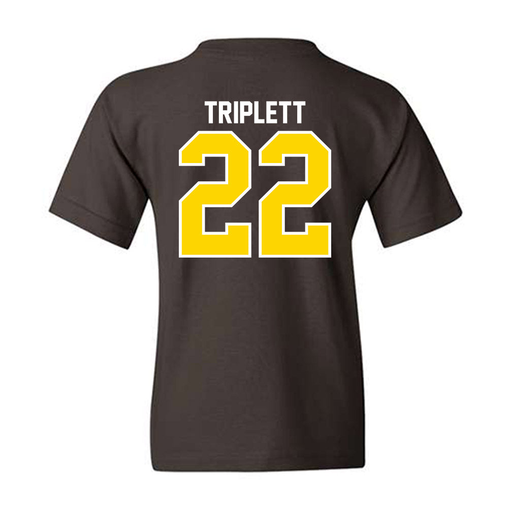 Western Michigan - NCAA Football : Donovan Triplett - Classic Shersey Youth T-Shirt-1