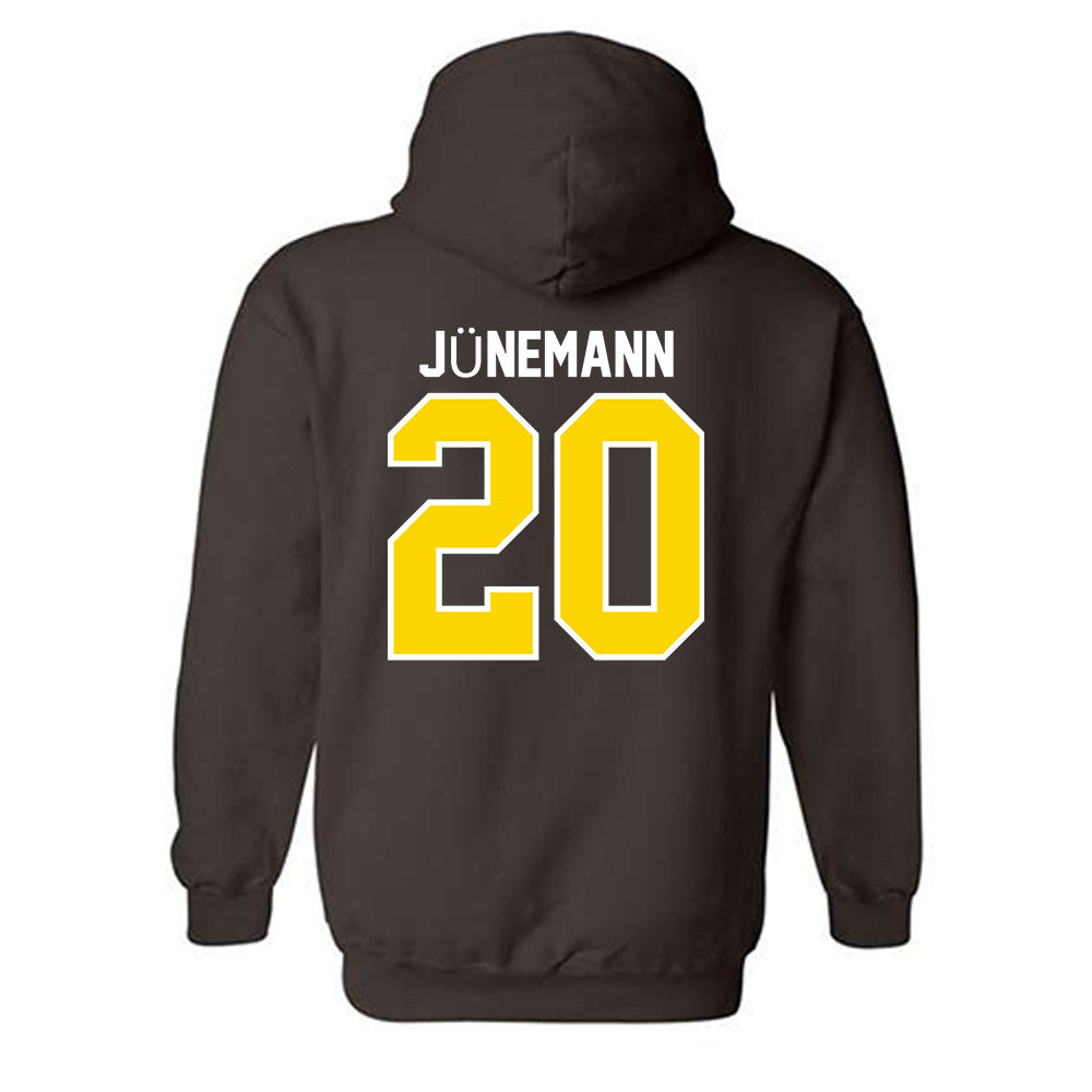 Western Michigan - NCAA Men's Basketball : Janis Jünemann - Classic Shersey Hooded Sweatshirt-1