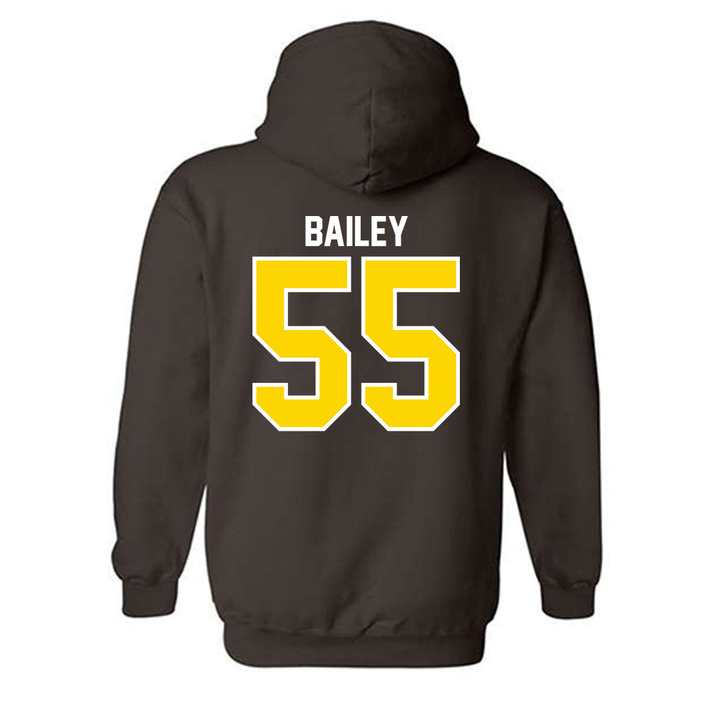 Western Michigan - NCAA Football : Jacob Bailey - Classic Shersey Hooded Sweatshirt-1