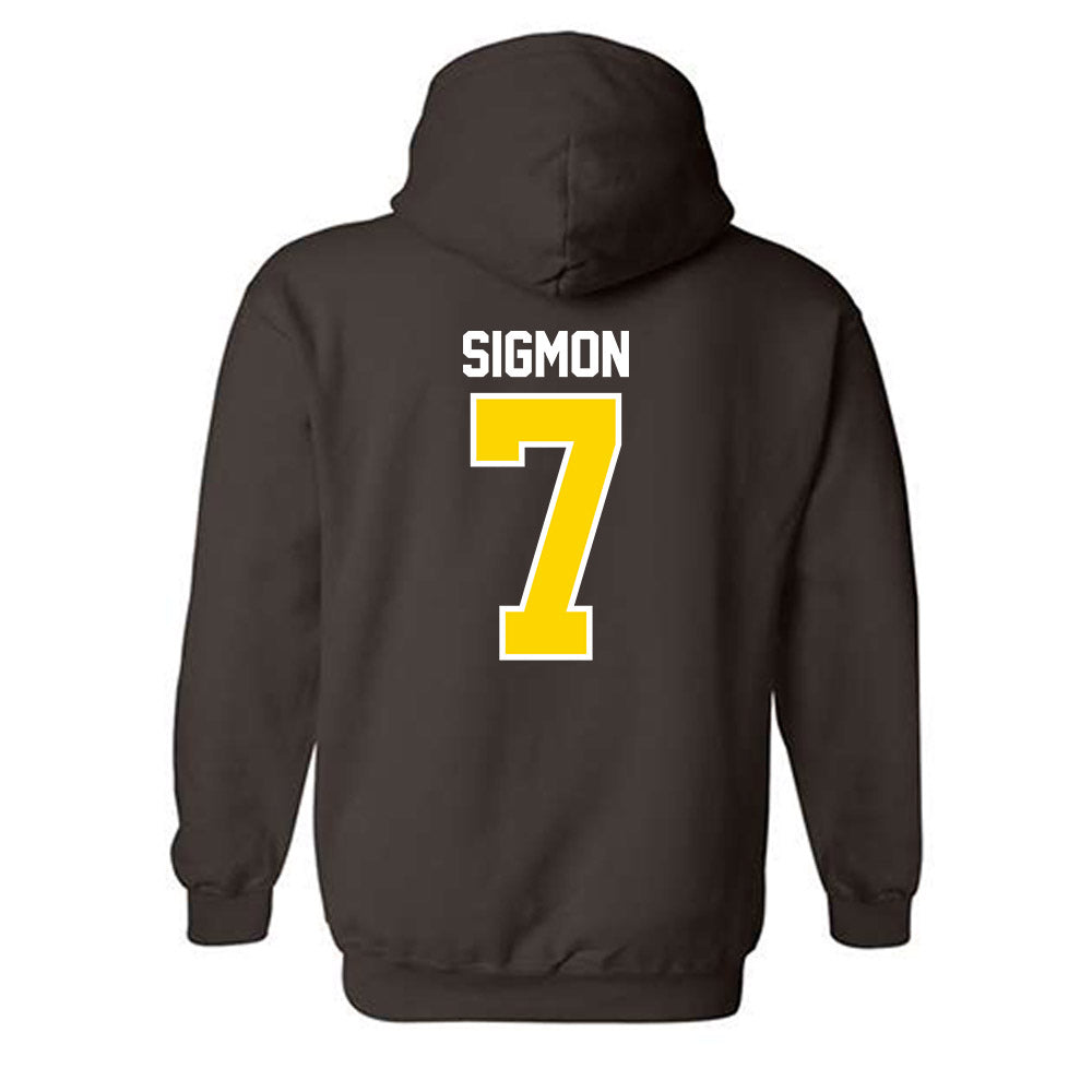 Western Michigan - NCAA Men's Basketball : Jordan Sigmon - Classic Shersey Hooded Sweatshirt-1