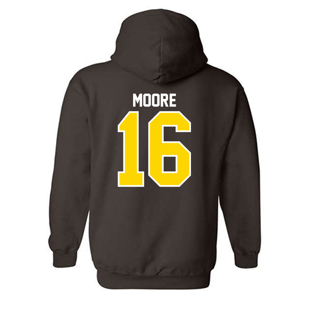 Western Michigan - NCAA Football : Brodon Moore - Classic Shersey Hooded Sweatshirt-1