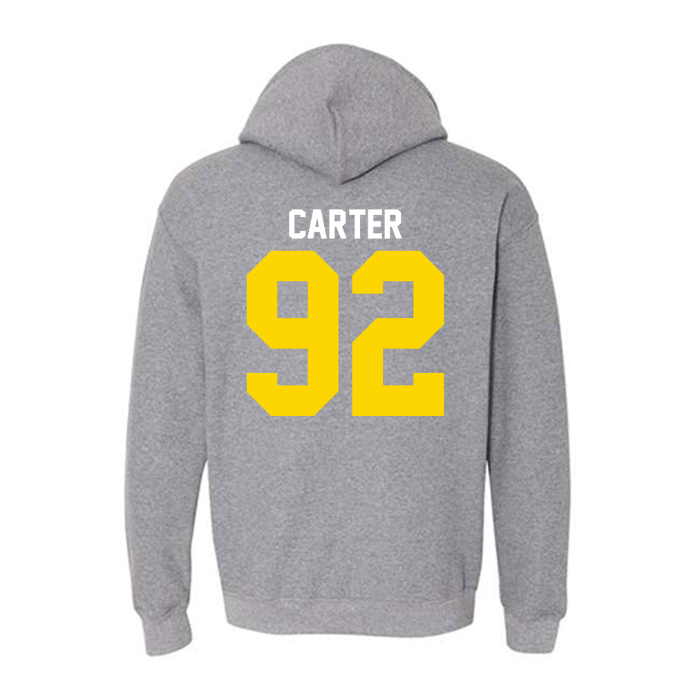 Western Michigan - NCAA Football : Gian Carter - Classic Shersey Hooded Sweatshirt-1