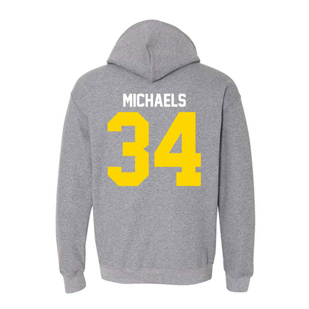 Western Michigan - NCAA Men's Ice Hockey : Owen Michaels - Classic Shersey Hooded Sweatshirt-1
