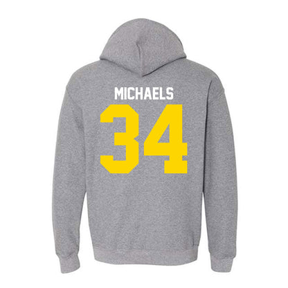 Western Michigan - NCAA Men's Ice Hockey : Owen Michaels - Classic Shersey Hooded Sweatshirt-1