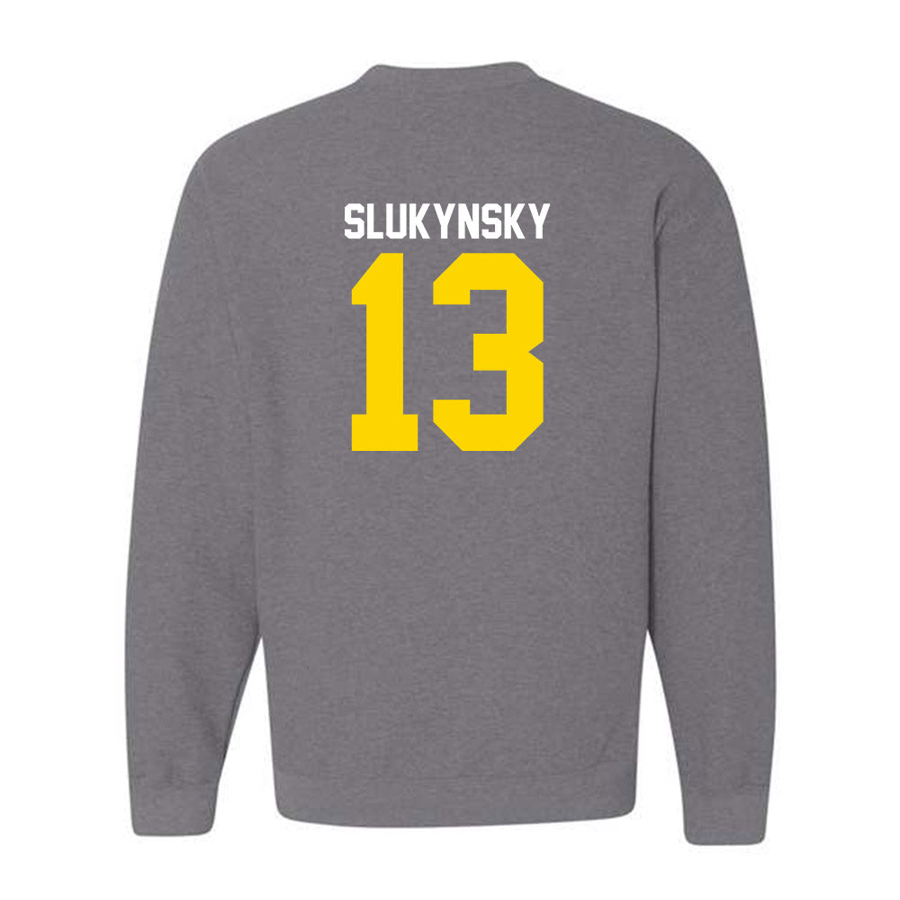 Western Michigan - NCAA Men's Ice Hockey : Grant Slukynsky - Classic Shersey Crewneck Sweatshirt-1