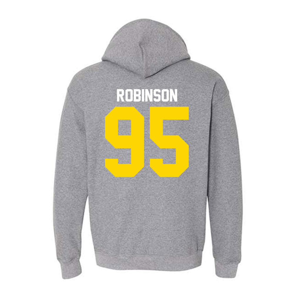 Western Michigan - NCAA Football : DeShawn Robinson - Classic Shersey Hooded Sweatshirt-1