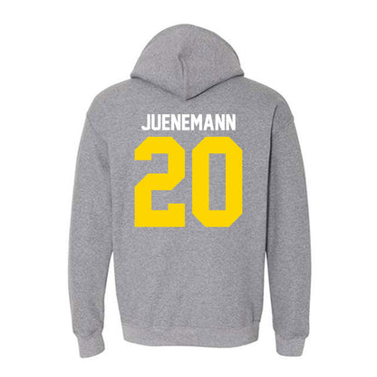 Western Michigan - NCAA Men's Basketball : Janis Juenemann - Classic Shersey Hooded Sweatshirt-1