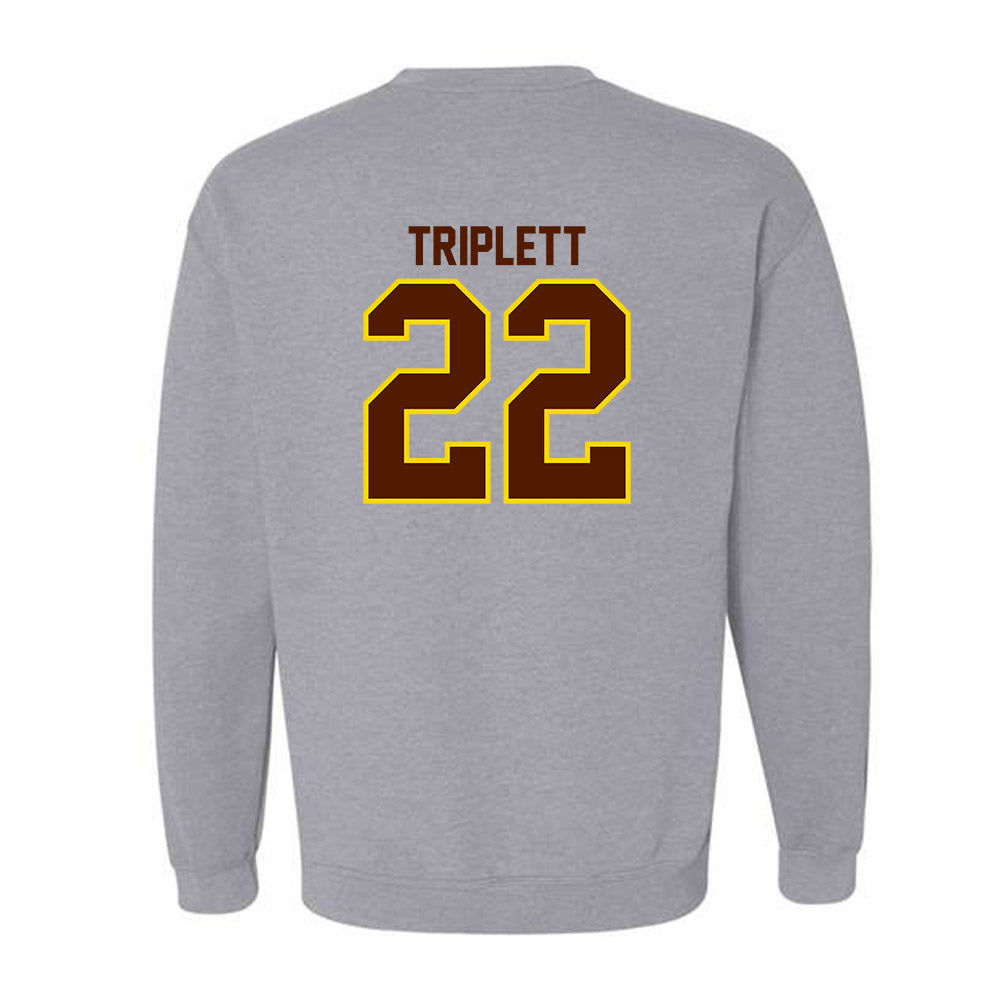 Western Michigan - NCAA Football : Donovan Triplett - Classic Shersey Crewneck Sweatshirt-1