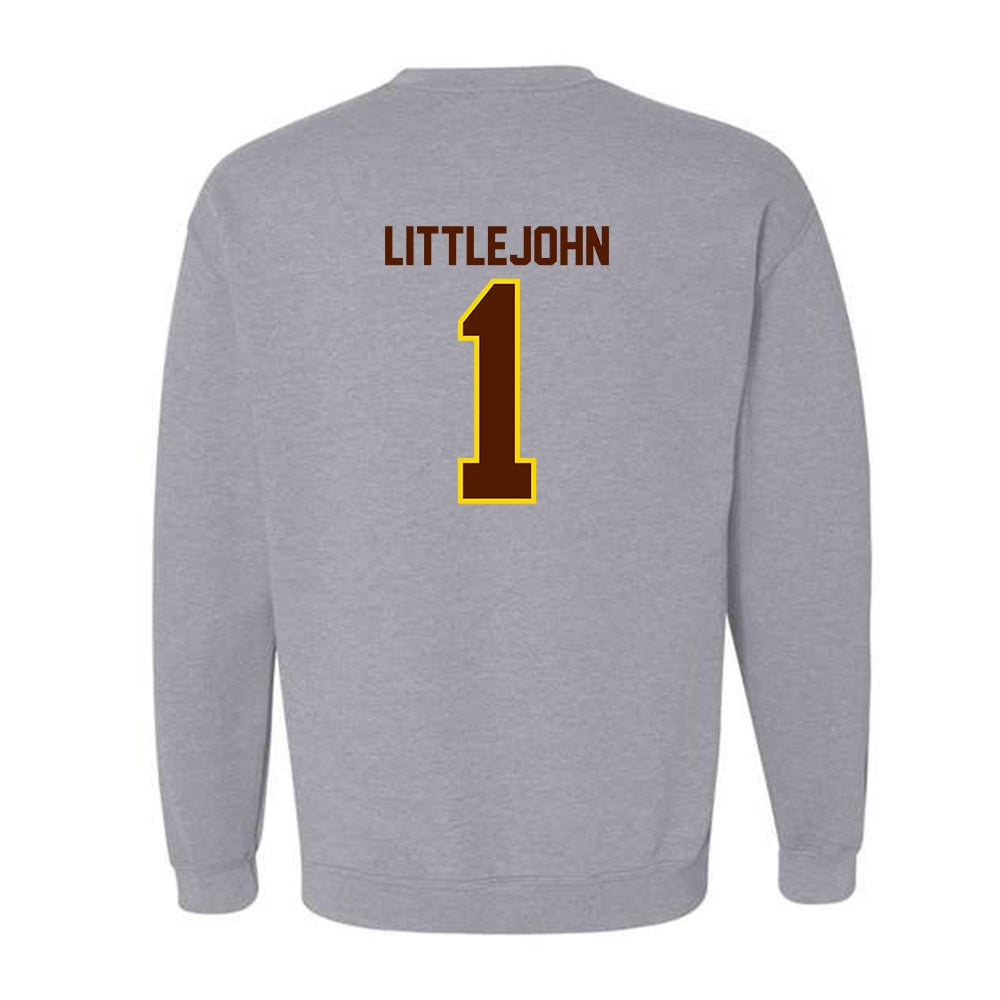 Western Michigan - NCAA Football : Emazon Littlejohn - Classic Shersey Crewneck Sweatshirt-1