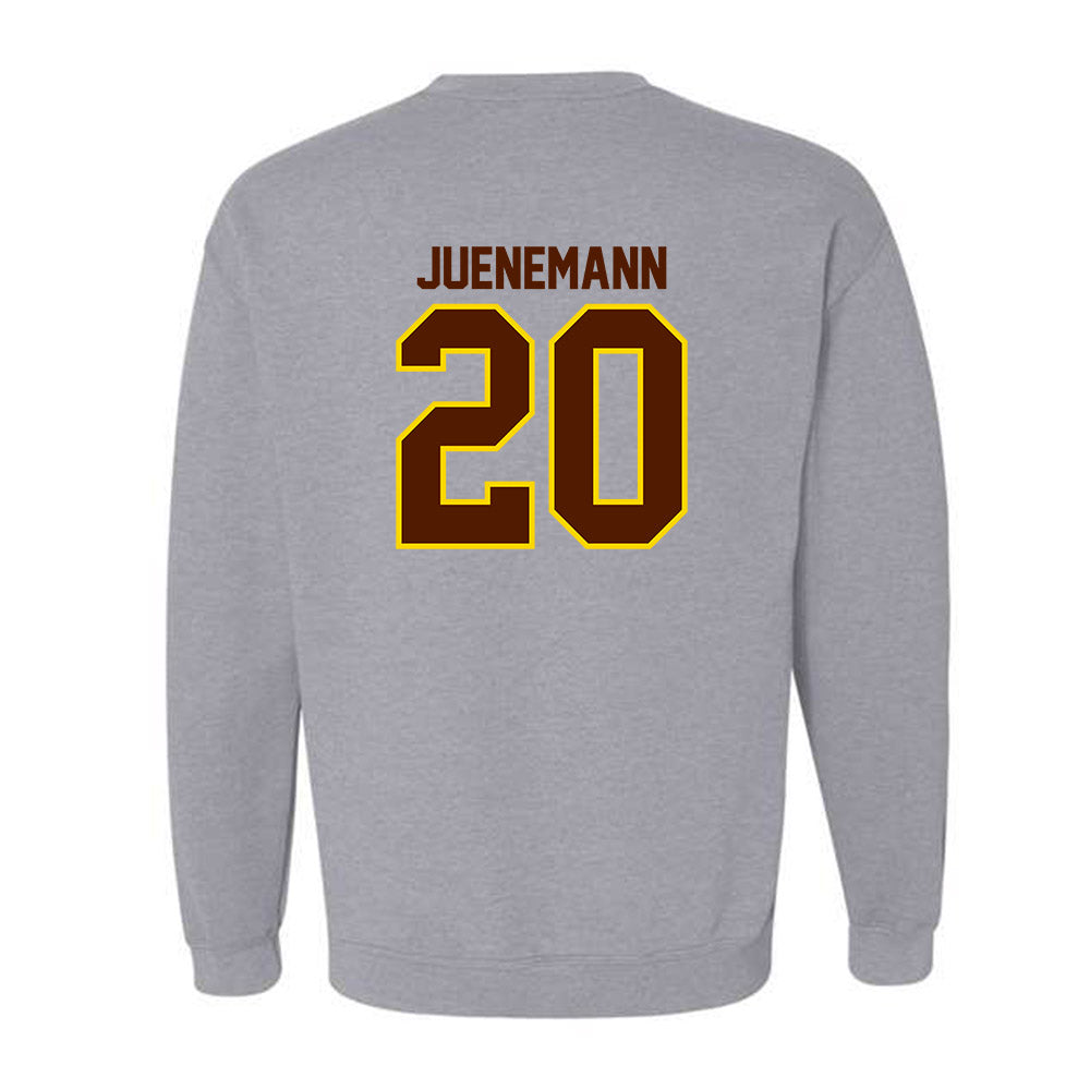 Western Michigan - NCAA Men's Basketball : Janis Juenemann - Classic Shersey Crewneck Sweatshirt-1