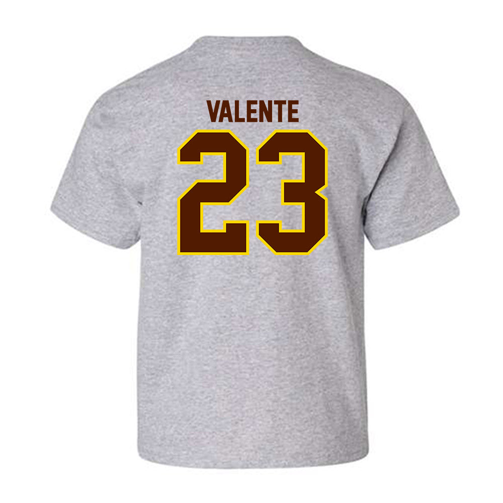 Western Michigan - NCAA Men's Ice Hockey : Liam Valente - Classic Shersey Youth T-Shirt-1