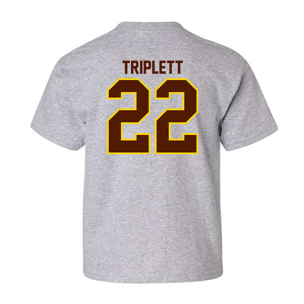 Western Michigan - NCAA Football : Donovan Triplett - Classic Shersey Youth T-Shirt-1
