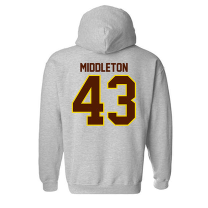 Western Michigan - NCAA Baseball : Cooper Middleton - Classic Shersey Hooded Sweatshirt-1