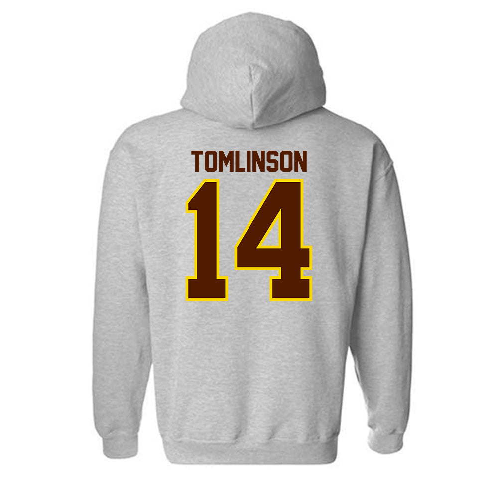 Western Michigan - NCAA Baseball : Ty Tomlinson - Classic Shersey Hooded Sweatshirt-1