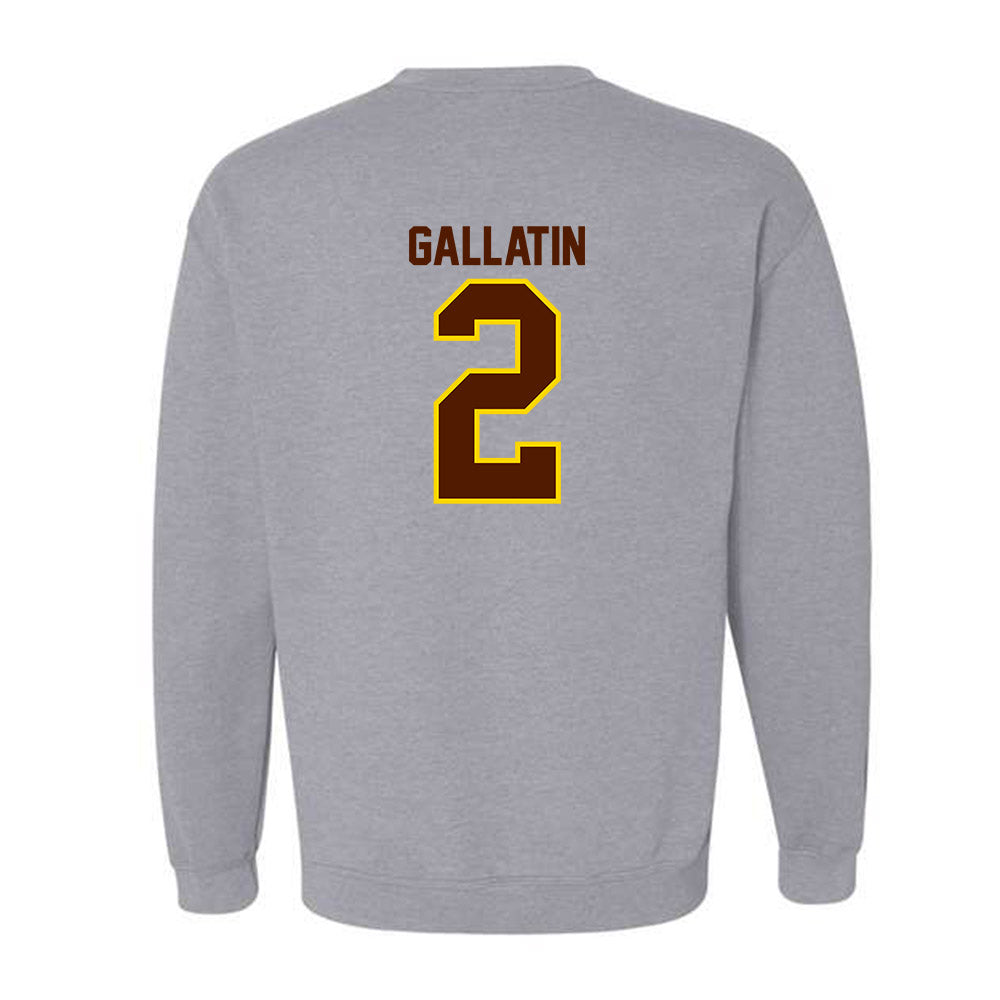 Western Michigan - NCAA Men's Ice Hockey : Grady Gallatin - Classic Shersey Crewneck Sweatshirt-1