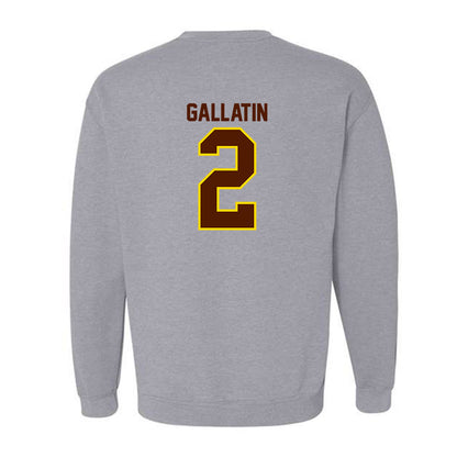 Western Michigan - NCAA Men's Ice Hockey : Grady Gallatin - Classic Shersey Crewneck Sweatshirt-1