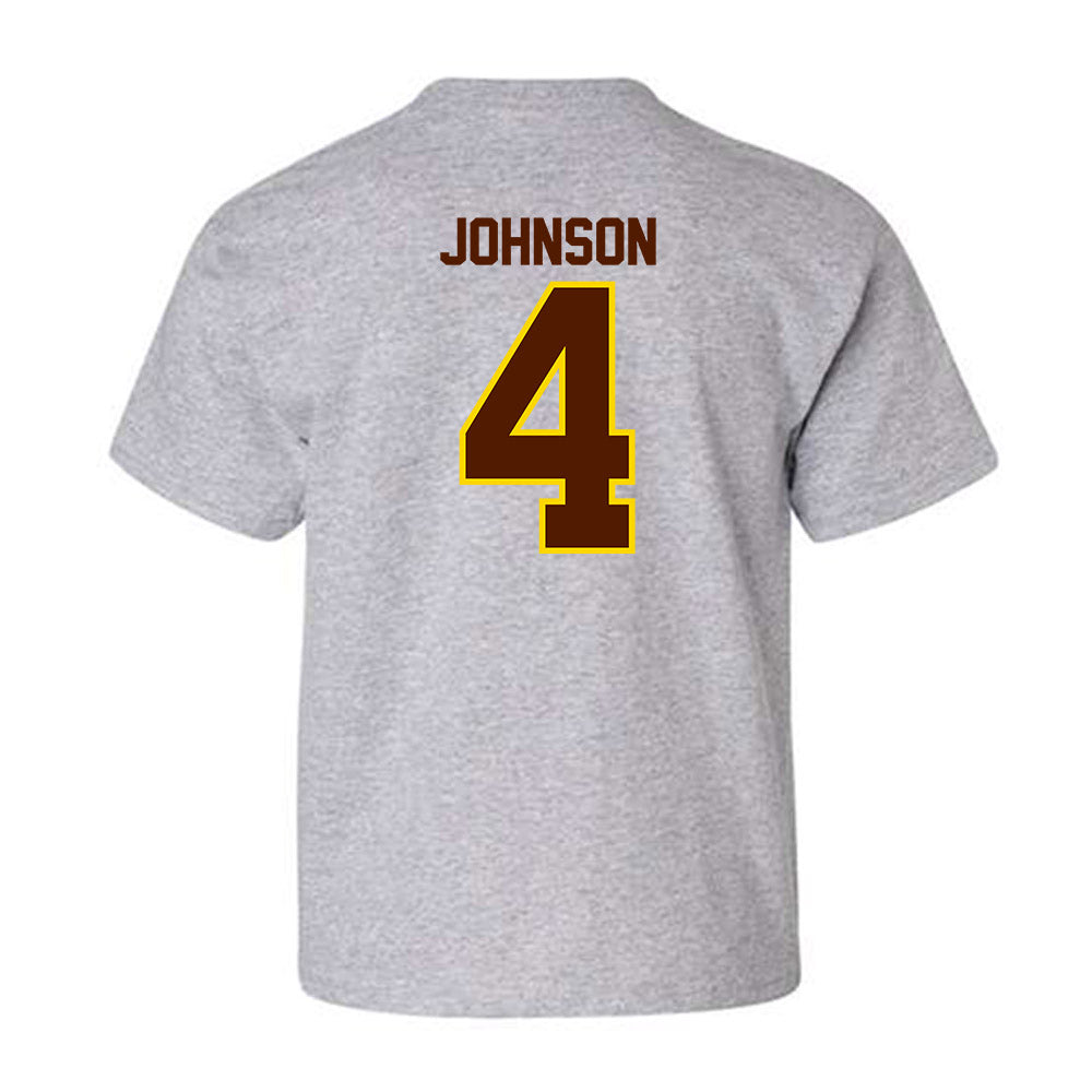 Western Michigan - NCAA Men's Basketball : Ben Johnson - Classic Shersey Youth T-Shirt-1