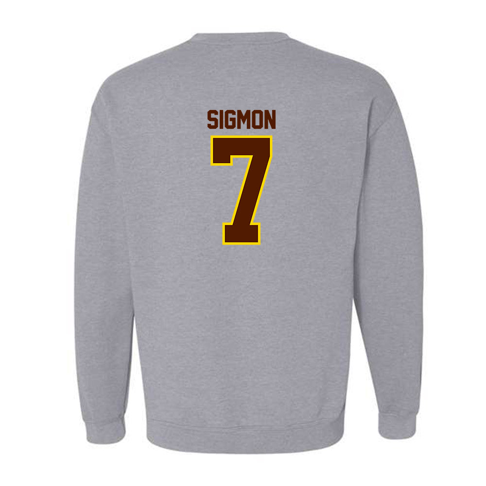 Western Michigan - NCAA Men's Basketball : Jordan Sigmon - Classic Shersey Crewneck Sweatshirt-1