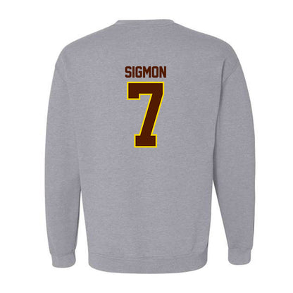 Western Michigan - NCAA Men's Basketball : Jordan Sigmon - Classic Shersey Crewneck Sweatshirt-1