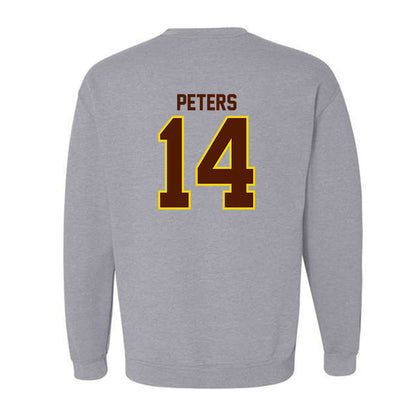 Western Michigan - NCAA Football : John Peters - Classic Shersey Crewneck Sweatshirt-1