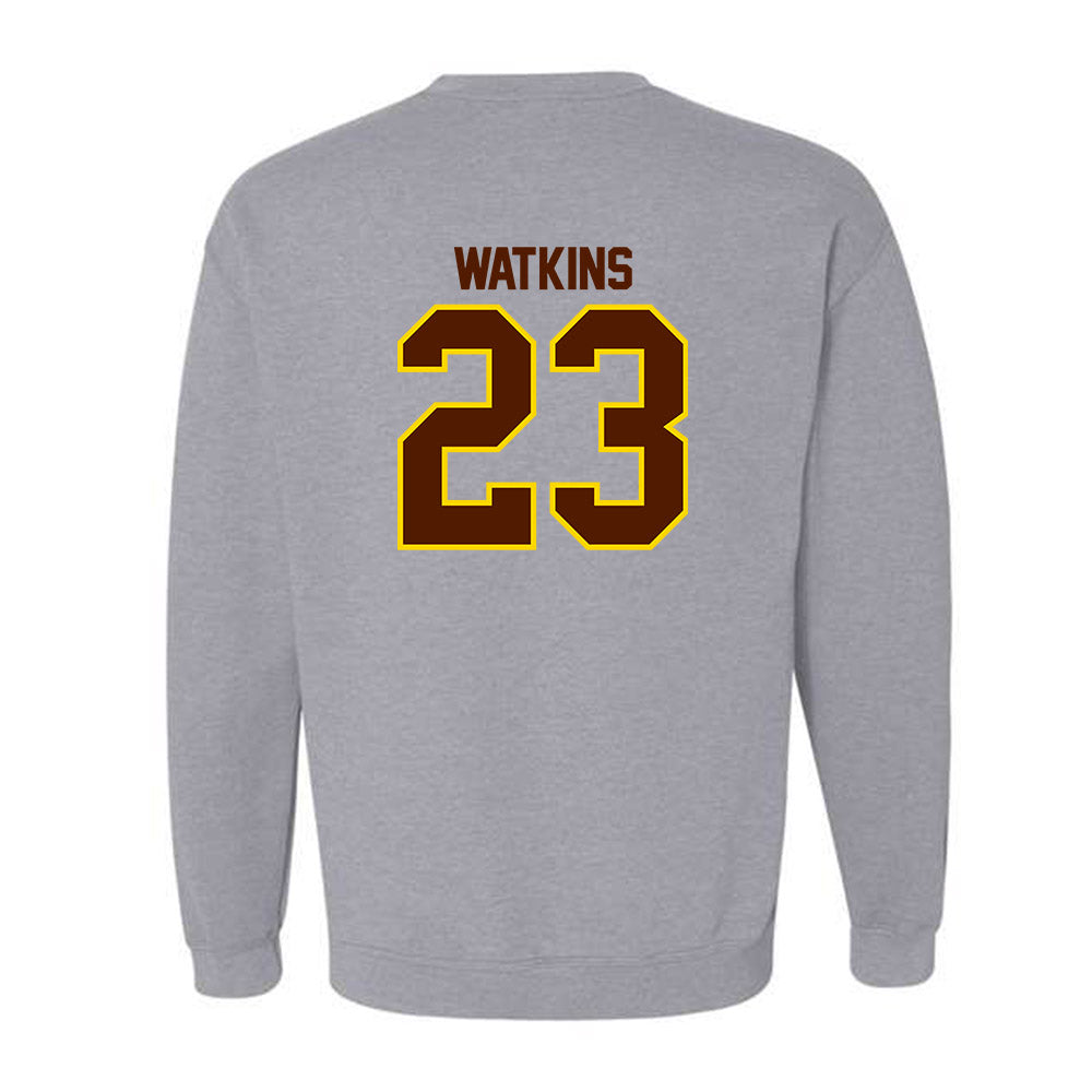 Western Michigan - NCAA Men's Basketball : DeAaron Watkins - Classic Shersey Crewneck Sweatshirt-1