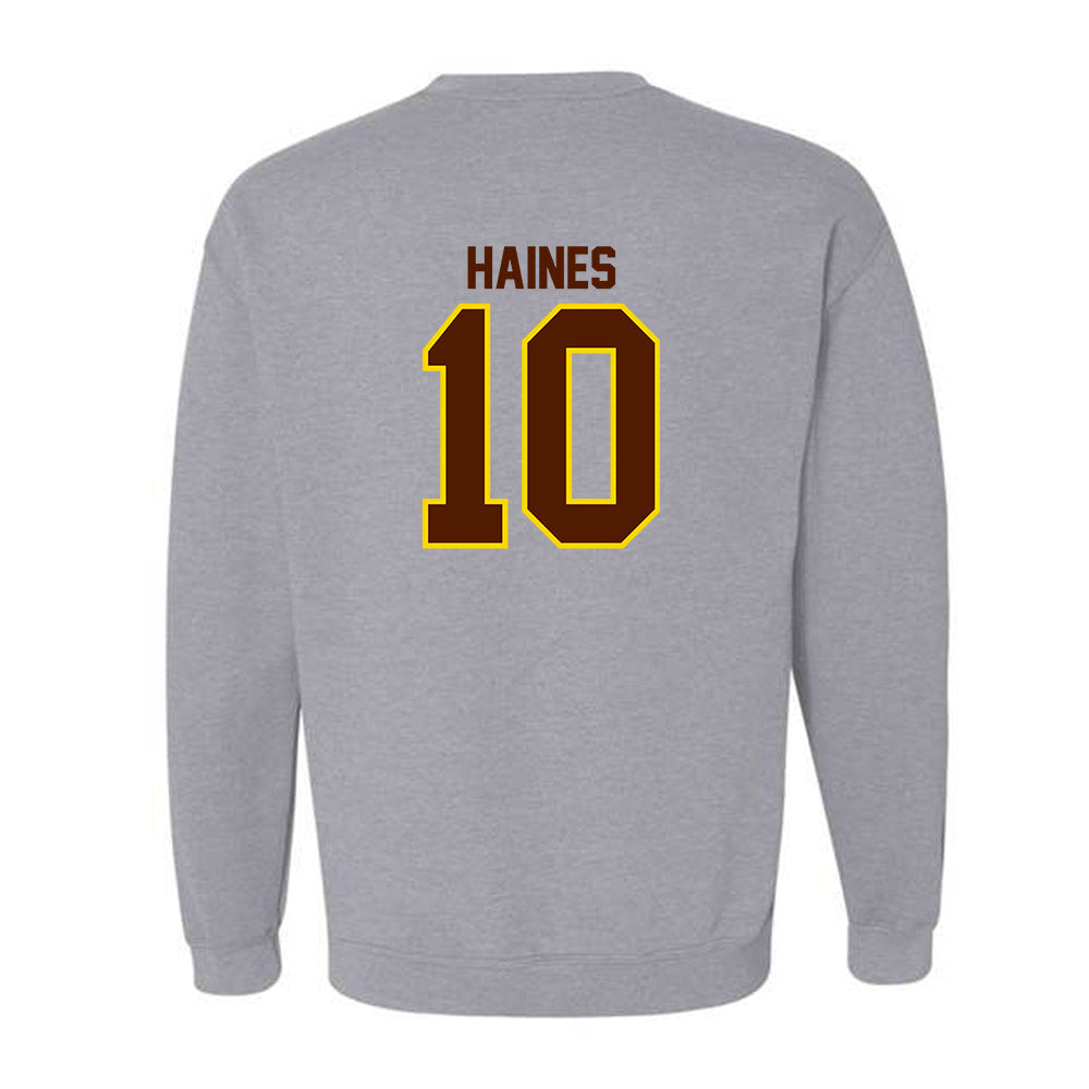 Western Michigan - NCAA Football : Teegan Haines - Classic Shersey Crewneck Sweatshirt-1