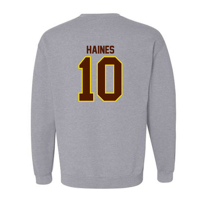 Western Michigan - NCAA Football : Teegan Haines - Classic Shersey Crewneck Sweatshirt-1
