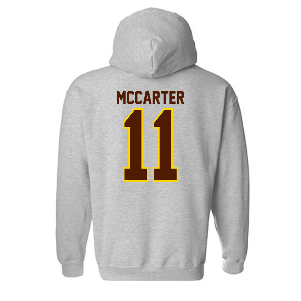 Western Michigan - NCAA Football : Jermar McCarter - Classic Shersey Hooded Sweatshirt-1